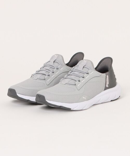 PUMA(プーマ)の「PUMA プーマ 【ハンズフリー】SOFTRIDE FLEX LACE EASE IN ALT WD 軽量 レディーススニーカー(ソフトライドフレックスレースイーズイン) 311996(スニーカー・レディース・ライトグレー/サンドベージュ・22.5cm/23.0cm/23.5cm/24.0cm/24.5cm/25.0cm/25.5cm)」の2枚目の写真