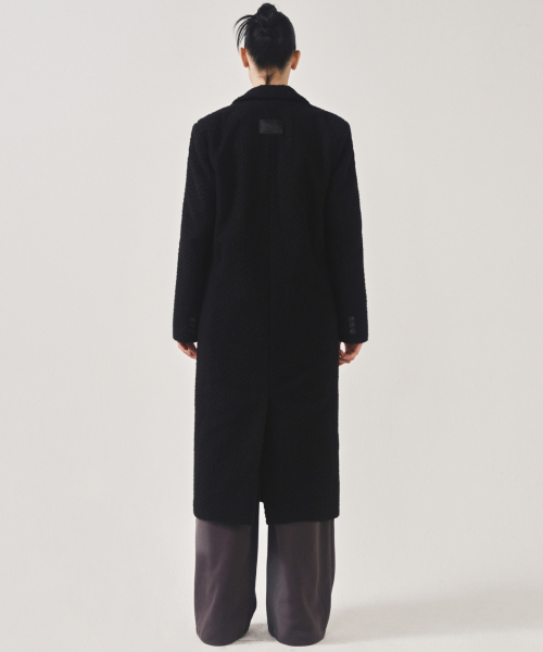 NICK&NICOLE(ニックアンドニコール)の「CLASSIC WOOL LONG TAILORED COAT_BLACK(チェスターコート・レディース・その他・FREE)」の2枚目の写真