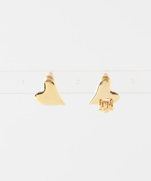LAPUIS(ラピュイ)の「LAPUIS Coil Heart ピアス(ピアス(両耳用)・レディース・ゴールド系その他/ゴールド・ONE)」の4枚目の写真