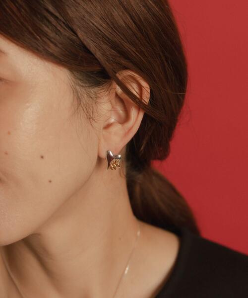 LAPUIS(ラピュイ)の「LAPUIS Coil Heart ピアス(ピアス(両耳用)・レディース・ゴールド系その他/ゴールド・ONE)」の8枚目の写真