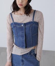 FREE'S MART | ◆パネル切り替えデニムビスチェ(シャツ/ブラウス)