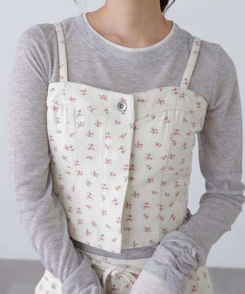 FREE'S MART(フリーズマート)の「◆パネル切り替えデニムビスチェ(シャツ/ブラウス・レディース・ホワイト系その他/ブルー系その他/ワンウォッシュ・FREE)」の17枚目の写真