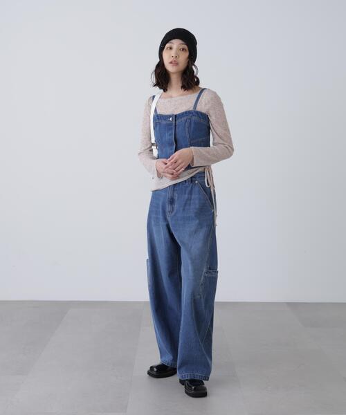 FREE'S MART（フリーズマート）の「◆パネル切り替えデニムビスチェ（シャツ/ブラウス・レディース・ワンウォッシュ/ブルー系その他/ホワイト系その他/ホワイト系その他2・FREE）」の13枚目の写真