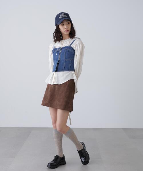 FREE'S MART（フリーズマート）の「◆パネル切り替えデニムビスチェ（シャツ/ブラウス・レディース・ワンウォッシュ/ブルー系その他/ホワイト系その他/ホワイト系その他2・FREE）」の15枚目の写真