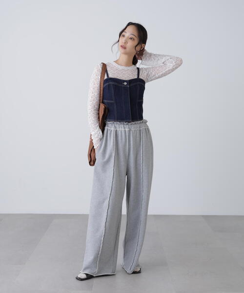 FREE'S MART(フリーズマート)の「◆パネル切り替えデニムビスチェ(シャツ/ブラウス・レディース・ホワイト系その他/ブルー系その他/ワンウォッシュ・FREE)」の9枚目の写真