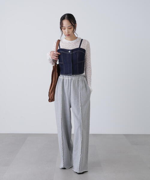 FREE'S MART(フリーズマート)の「◆パネル切り替えデニムビスチェ(シャツ/ブラウス・レディース・ホワイト系その他/ブルー系その他/ワンウォッシュ・FREE)」の10枚目の写真