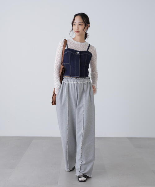 FREE'S MART(フリーズマート)の「◆パネル切り替えデニムビスチェ(シャツ/ブラウス・レディース・ホワイト系その他/ブルー系その他/ワンウォッシュ・FREE)」の12枚目の写真