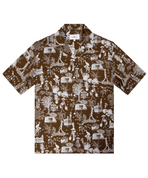 THESHIRTHOUSE(ザシャツハウス)の「ハワイアンシャツ プラハ-ブラウン(シャツ/ブラウス・メンズ・その他・1/2/3)」の1枚目の写真