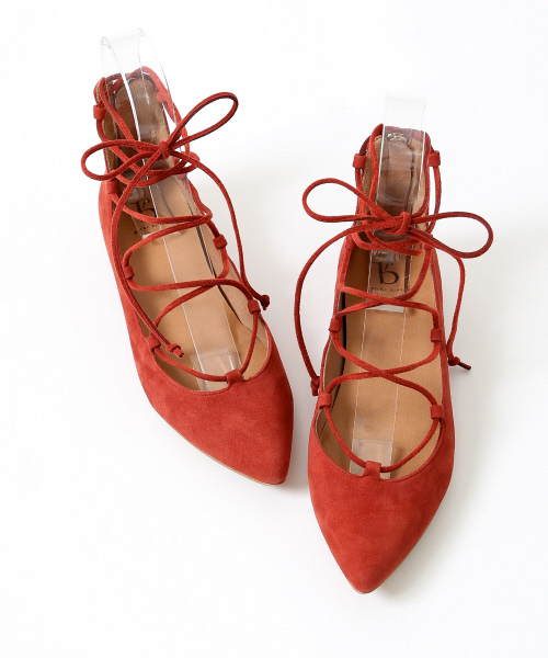 PICHE ABAHOUSE（ピシェ アバハウス）の「bianc ギリーフラットシューズ（パンプス・レディース・オレンジ/ベージュ/ブラック・39/38/36/37/35/34/40）」の3枚目の写真