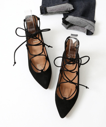 bianc ギリーフラットシューズ