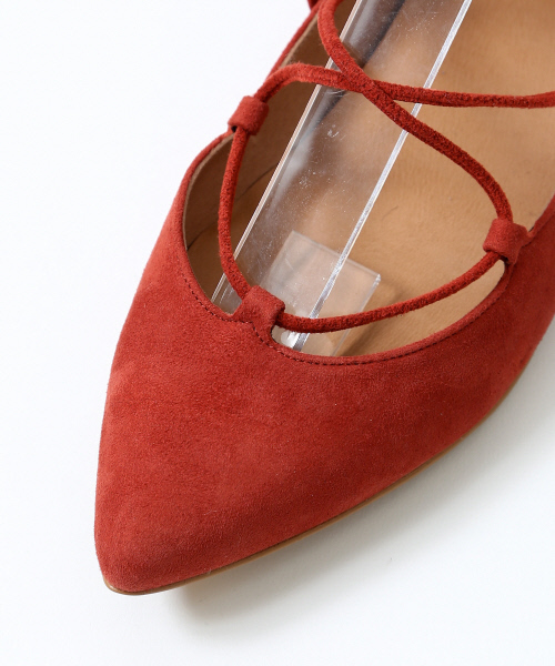 PICHE ABAHOUSE（ピシェ アバハウス）の「bianc ギリーフラットシューズ（パンプス・レディース・オレンジ/ベージュ/ブラック・39/38/36/37/35/34/40）」の5枚目の写真