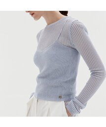 ODER（オディエール）の「Metal Sleeveless - Sky Blue（ニット/セーター）」