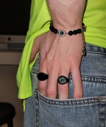 AG47（エイジー47）の「BWP Bracelet-20 Onyx Green Daisy Cubic（ブレスレット）」