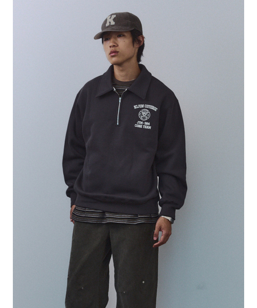 KIJUN MEN（キジュンメンズ）の「Crest Half Zip-Up Pullover Charcoal（スウェット・メンズ・その他・MEDIUM/LARGE/X-LARGE）」の4枚目の写真