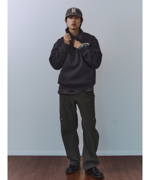 KIJUN MEN（キジュンメンズ）の「Crest Half Zip-Up Pullover Charcoal（スウェット・メンズ・その他・MEDIUM/LARGE/X-LARGE）」の2枚目の写真