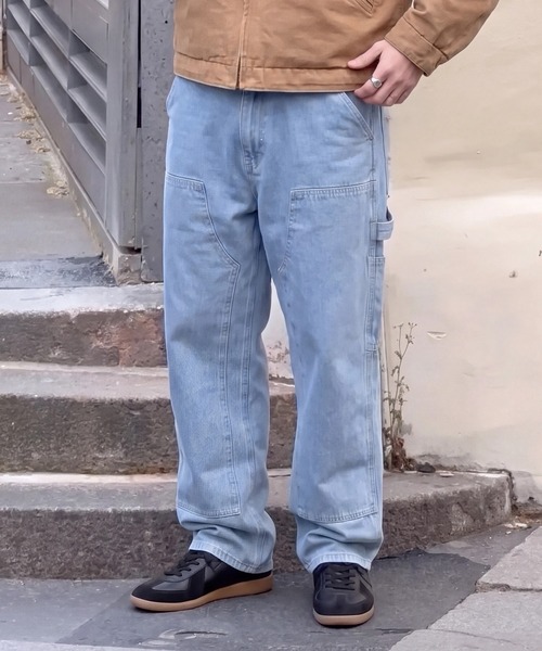 MAISON CLUB(メゾンクラブ)の「【MAISON CLUB】VINTAGE WASHED Recycled Denim DOUBLE KNEE WORK PANTS /ヴィンテージウォッシュリサイクルデニムパンツ ダブルニー(デニムパンツ・メンズ・ブラック/サックスブルー/ネイビー/グレー/ブラック系その他2・L/M/XL)」の5枚目の写真