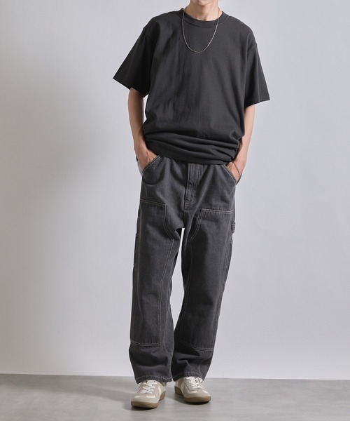 MAISON CLUB(メゾンクラブ)の「【MAISON CLUB】VINTAGE WASHED Recycled Denim DOUBLE KNEE WORK PANTS /ヴィンテージウォッシュリサイクルデニムパンツ ダブルニー(デニムパンツ・メンズ・ブラック/サックスブルー/ネイビー/グレー/ブラック系その他2・L/M/XL)」の20枚目の写真
