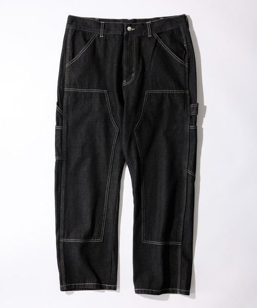 MAISON CLUB(メゾンクラブ)の「【MAISON CLUB】VINTAGE WASHED Recycled Denim DOUBLE KNEE WORK PANTS /ヴィンテージウォッシュリサイクルデニムパンツ ダブルニー(デニムパンツ・メンズ・ブラック/サックスブルー/ネイビー/グレー/ブラック系その他2・L/M/XL)」の8枚目の写真