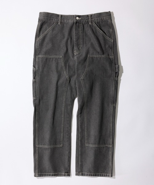 MAISON CLUB(メゾンクラブ)の「【MAISON CLUB】VINTAGE WASHED Recycled Denim DOUBLE KNEE WORK PANTS /ヴィンテージウォッシュリサイクルデニムパンツ ダブルニー(デニムパンツ・メンズ・ブラック/サックスブルー/ネイビー/グレー/ブラック系その他2・L/M/XL)」の10枚目の写真