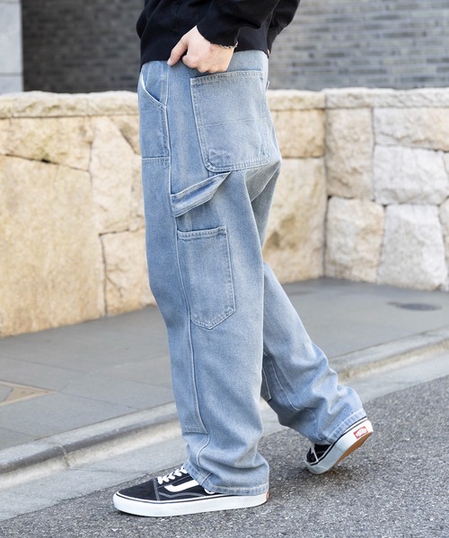 MAISON CLUB(メゾンクラブ)の「【MAISON CLUB】VINTAGE WASHED Recycled Denim DOUBLE KNEE WORK PANTS /ヴィンテージウォッシュリサイクルデニムパンツ ダブルニー(デニムパンツ・メンズ・ブラック/サックスブルー/ネイビー/グレー/ブラック系その他2・L/M/XL)」の13枚目の写真