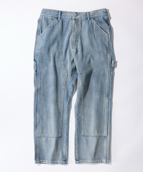MAISON CLUB(メゾンクラブ)の「【MAISON CLUB】VINTAGE WASHED Recycled Denim DOUBLE KNEE WORK PANTS /ヴィンテージウォッシュリサイクルデニムパンツ ダブルニー(デニムパンツ・メンズ・ブラック/サックスブルー/ネイビー/グレー/ブラック系その他2・L/M/XL)」の15枚目の写真