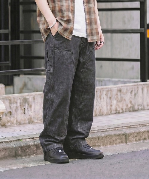 MAISON CLUB(メゾンクラブ)の「【MAISON CLUB】VINTAGE WASHED Recycled Denim DOUBLE KNEE WORK PANTS /ヴィンテージウォッシュリサイクルデニムパンツ ダブルニー(デニムパンツ・メンズ・ブラック/サックスブルー/ネイビー/グレー/ブラック系その他2・L/M/XL)」の22枚目の写真