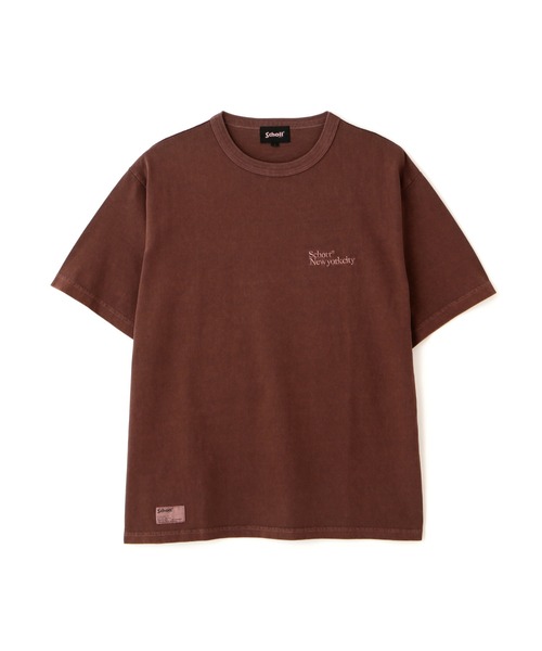schott(ショット)の「Schott/ショット/Schott NEW YORK CITY EMB. T-SHIRT/ショット ニューヨークシティ 刺繍 Tシャツ(Tシャツ/カットソー・メンズ・ブラック/ホワイト/ブラウン・M/L/XL/2XL)」の3枚目の写真