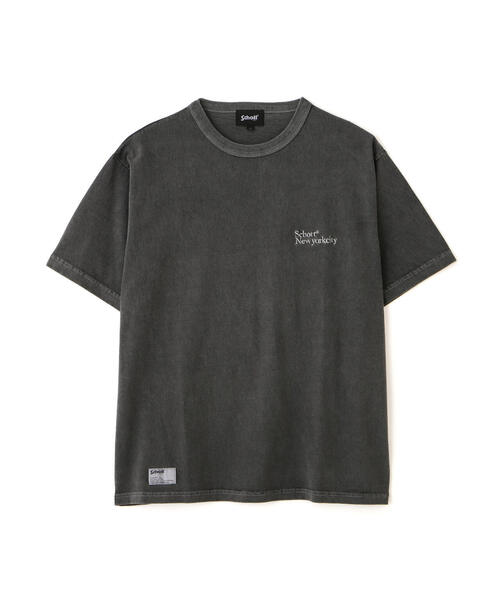 schott(ショット)の「Schott/ショット/Schott NEW YORK CITY EMB. T-SHIRT/ショット ニューヨークシティ 刺繍 Tシャツ(Tシャツ/カットソー・メンズ・ブラック/ホワイト/ブラウン・M/L/XL/2XL)」の2枚目の写真