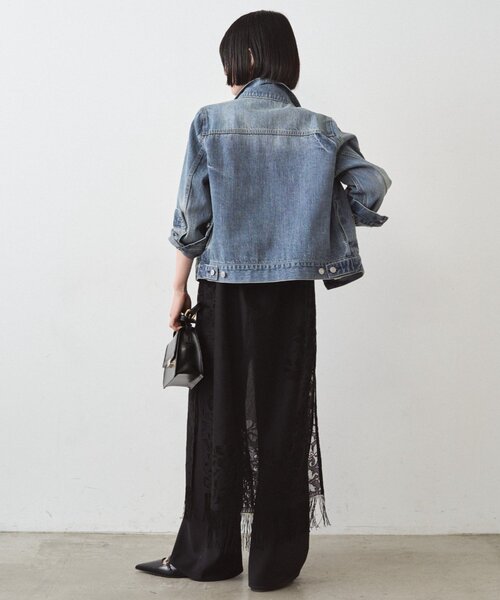 LOUNGEDRESS（ラウンジドレス）の「レースキャミワンピース（ワンピース・レディース・オフホワイト/ブラック・FREE）」の21枚目の写真