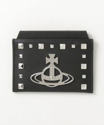 Vivienne Westwood(���B���B�A���E�G�X�g�E�b�h)��LEATHER STUDS CARD HOLDER FLAT(�J�[�h�P�[�X)