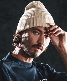 wjk reluxe（ダブルジェーケーリラックス）の「mko13342-logo embroidery cotton knit watch ニット帽(WR26S-34)（ニットキャップ/ビーニー）」