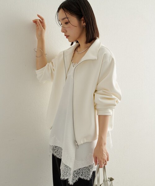 Omekashi（オメカシ）の「レースキャミチュニック（シャツ/ブラウス・レディース・オフホワイト/ベージュ/ブラック・FREE）」の2枚目の写真