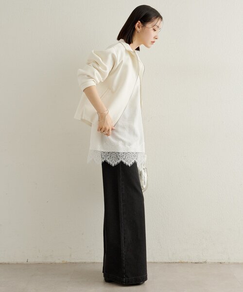 Omekashi（オメカシ）の「レースキャミチュニック（シャツ/ブラウス・レディース・オフホワイト/ベージュ/ブラック・FREE）」の19枚目の写真