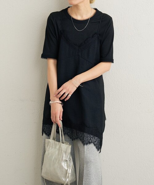 Omekashi（オメカシ）の「レースキャミチュニック（シャツ/ブラウス・レディース・オフホワイト/ベージュ/ブラック・FREE）」の22枚目の写真