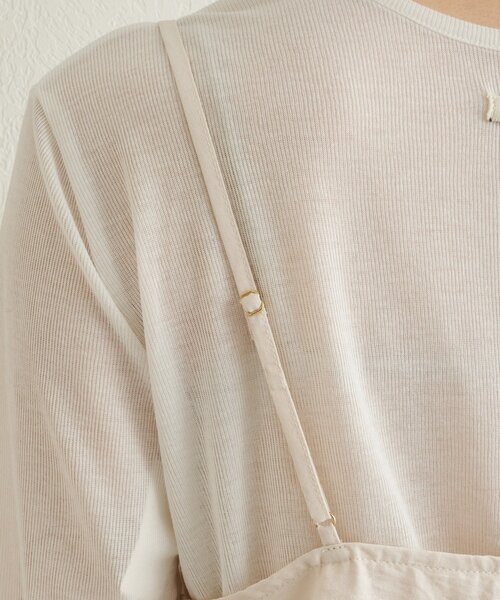 Omekashi（オメカシ）の「レースキャミチュニック（シャツ/ブラウス・レディース・オフホワイト/ベージュ/ブラック・FREE）」の7枚目の写真