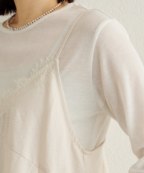 Omekashi（オメカシ）の「レースキャミチュニック（シャツ/ブラウス・レディース・オフホワイト/ベージュ/ブラック・FREE）」の9枚目の写真