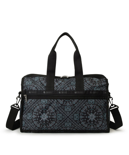 LeSportsac(レスポートサック)の「DELUXE MED WEEKENDER ステレートバンダナ(ボストンバッグ・レディース・グレー・FREE)」の5枚目の写真