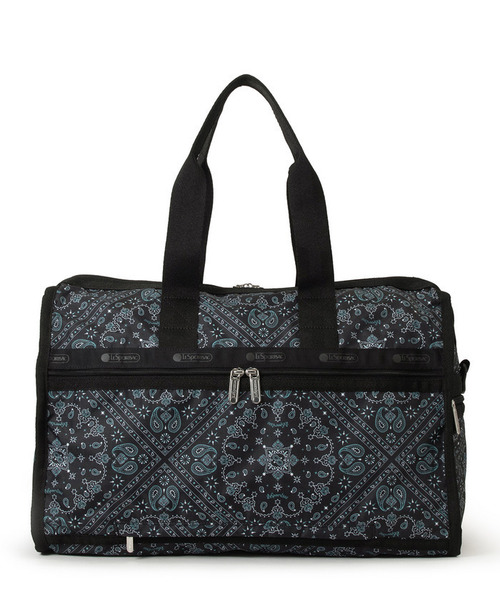 LeSportsac(レスポートサック)の「DELUXE MED WEEKENDER ステレートバンダナ(ボストンバッグ・レディース・グレー・FREE)」の7枚目の写真