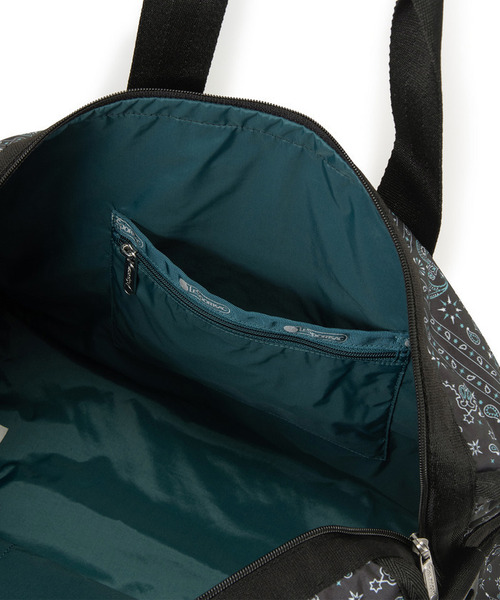 LeSportsac(レスポートサック)の「DELUXE MED WEEKENDER ステレートバンダナ(ボストンバッグ・レディース・グレー・FREE)」の10枚目の写真