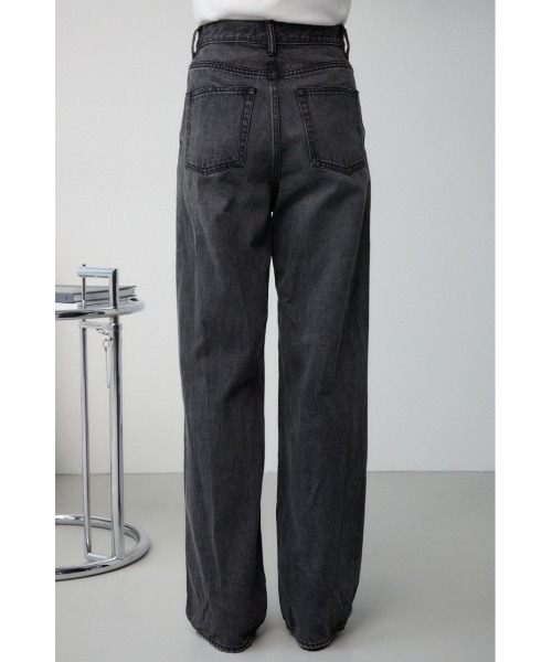 AZUL by moussy（アズールバイマウジー）の「AZUL DENIM ハイウエストワイドデニム（デニムパンツ・レディース・ライトブルー/オフホワイト/ワンウォッシュ/ライトブラック・X-SMALL/SMALL/MEDIUM/LARGE）」の8枚目の写真