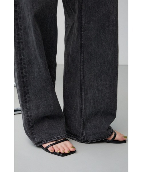 AZUL by moussy（アズールバイマウジー）の「AZUL DENIM ハイウエストワイドデニム（デニムパンツ・レディース・ライトブルー/オフホワイト/ワンウォッシュ/ライトブラック・X-SMALL/SMALL/MEDIUM/LARGE）」の12枚目の写真