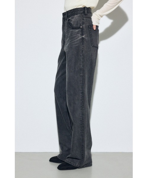 AZUL by moussy(アズールバイマウジー)の「【累計25,000本突破!】【サイズ,身長別画像あり】AZUL DENIM ハイウエストワイドデニム(デニムパンツ・レディース・ライトブルー/オフホワイト/ワンウォッシュ/ライトブラック・X-SMALL/SMALL/MEDIUM/LARGE)」の21枚目の写真