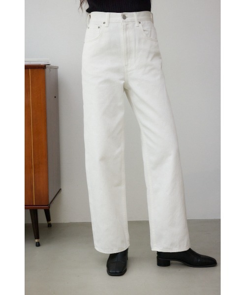 AZUL by moussy（アズールバイマウジー）の「AZUL DENIM ハイウエストワイドデニム（デニムパンツ・レディース・ライトブルー/オフホワイト/ワンウォッシュ/ライトブラック・X-SMALL/SMALL/MEDIUM/LARGE）」の15枚目の写真