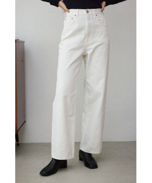 AZUL by moussy（アズールバイマウジー）の「AZUL DENIM ハイウエストワイドデニム（デニムパンツ・レディース・ライトブルー/オフホワイト/ワンウォッシュ/ライトブラック・X-SMALL/SMALL/MEDIUM/LARGE）」の16枚目の写真