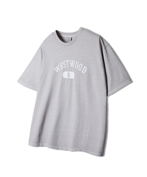 ピグメントウォッシンググラフィック半袖Tシャツ[シメント]