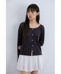 MAGNET ARCHIVE(マグネット アーカイブ)の「Summer Pleats Cardigan (Charcoal)(カーディガン/ボレロ)」