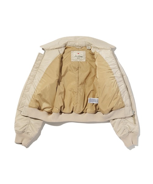 Levi's(リーバイス)の「Levi's/リーバイス ボウイ クロップド ボンバージャケット(MA-1・レディース・グレー・XS/M/S)」の6枚目の写真