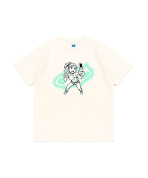 セルフィーガール 半袖Tシャツ (アイボリー)