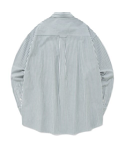 COVERNAT（カバーナット）の「ウェイルロゴストライプシャツグリーン（シャツ/ブラウス・レディース・その他・S/M/L/XL）」の2枚目の写真