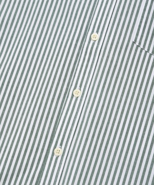 COVERNAT（カバーナット）の「ウェイルロゴストライプシャツグリーン（シャツ/ブラウス・レディース・その他・S/M/L/XL）」の5枚目の写真